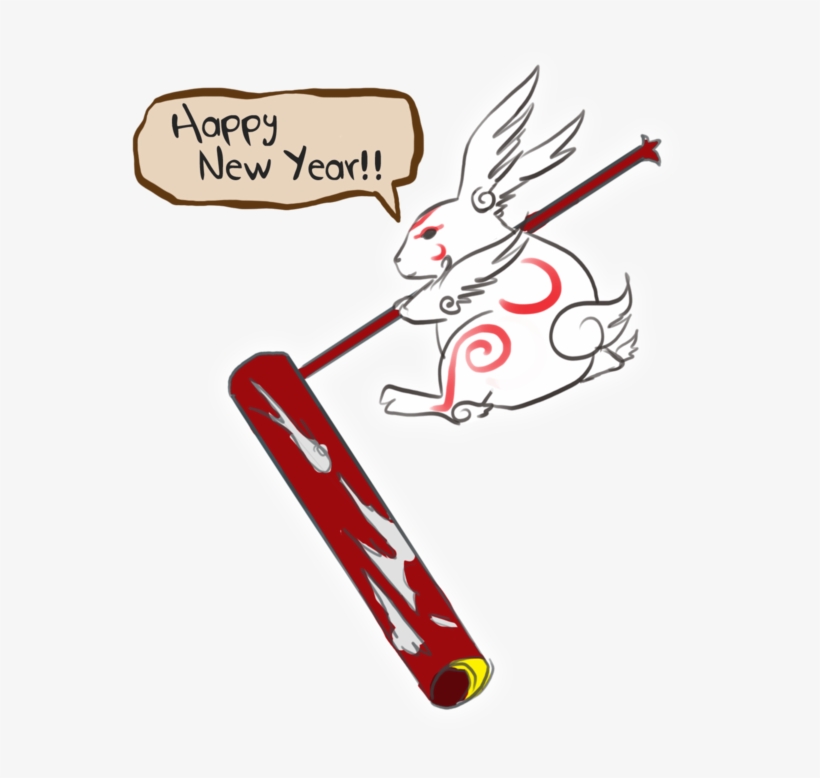 Sketch Bunny, Yumigami From Game Okami, transparent png #7350340