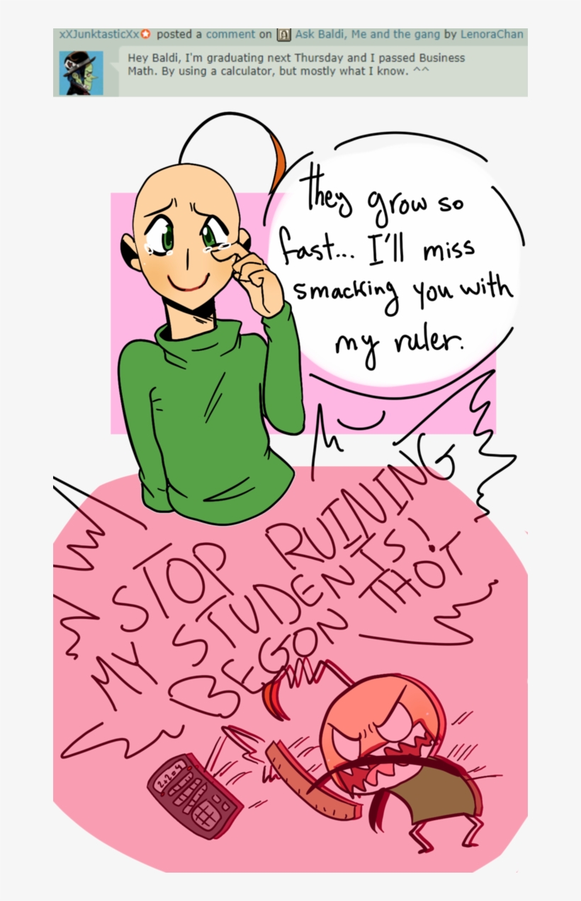 Bueno Solo Las Que Schoolrulesposter Ask Baldi, Me, transparent png #7350817