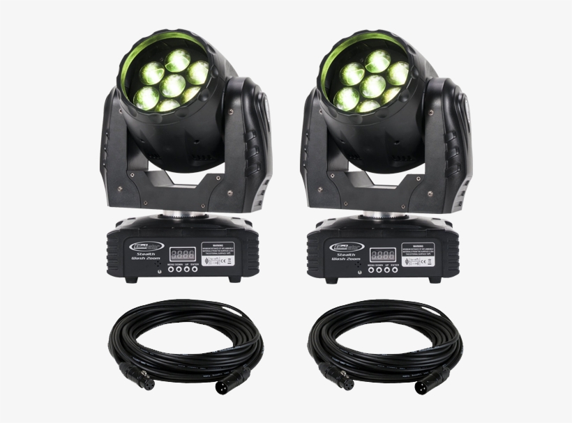 Eliminator Stealth Wash Zoom Led Moving Head 2-pack, transparent png #7351705