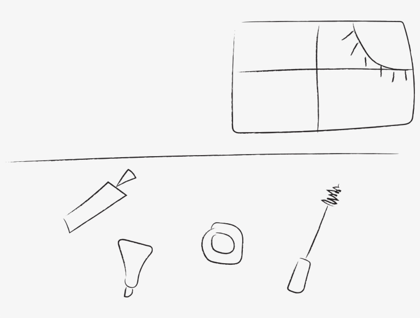 Spread All Your Cosmetics Across The Table, transparent png #7352556