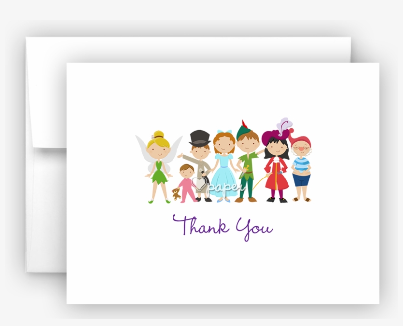 Peter Pan Thank You Cards Note Card Stationery • Flat,, transparent png #7354789