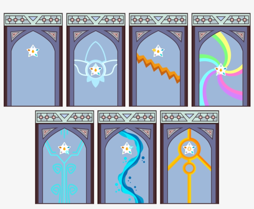 These Are A Set Of Crystal Gem Doors From A Different, transparent png #7356866