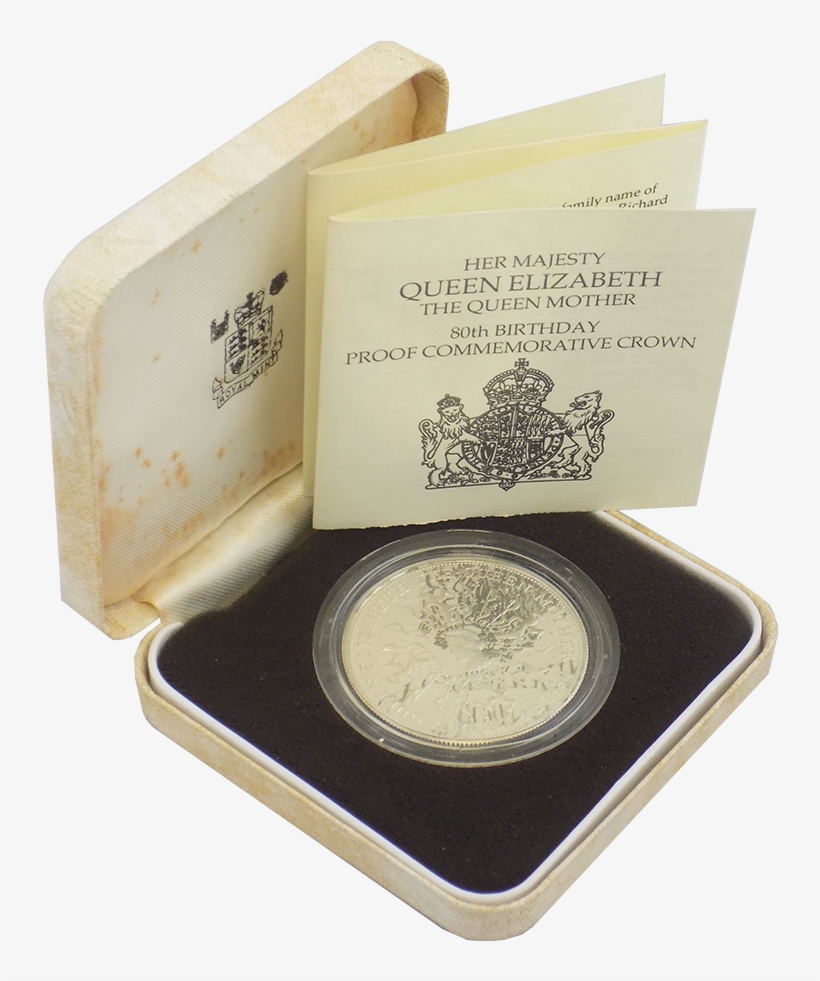 Pre-owned 1980 Uk Queen Mother 80th Birthday Silver, transparent png #7356934
