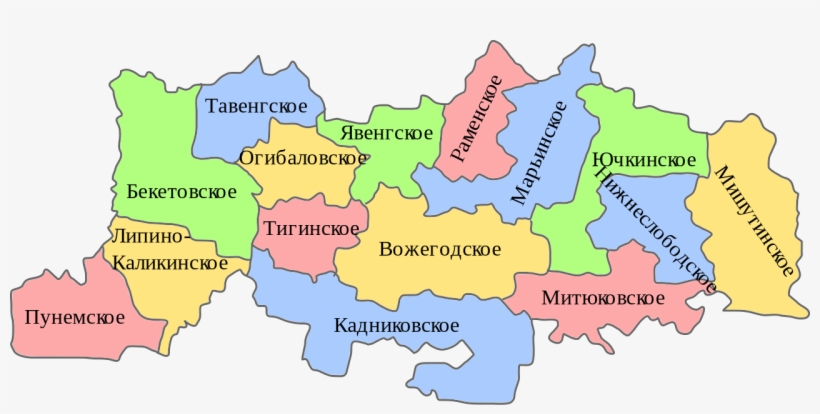 Map Of Russia, Vologda Oblast, Vozhegodsky District, transparent png #7359238