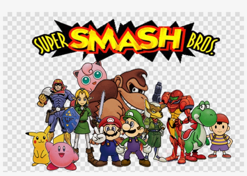 Smash Bros 64 Artwork Clipart Super Smash Bros, transparent png #7360568