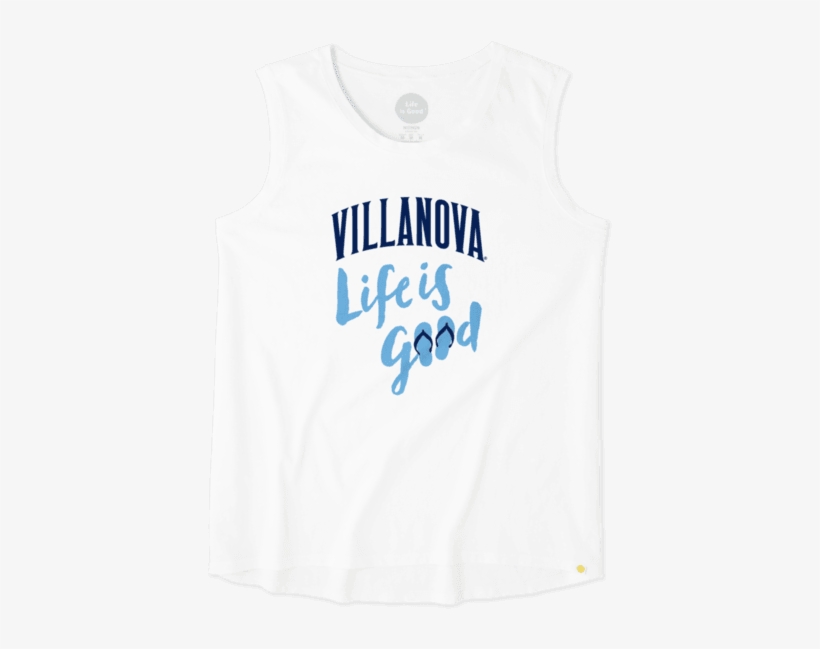 Women's Villanova University Flip Flops Muscle Tee, transparent png #7360903