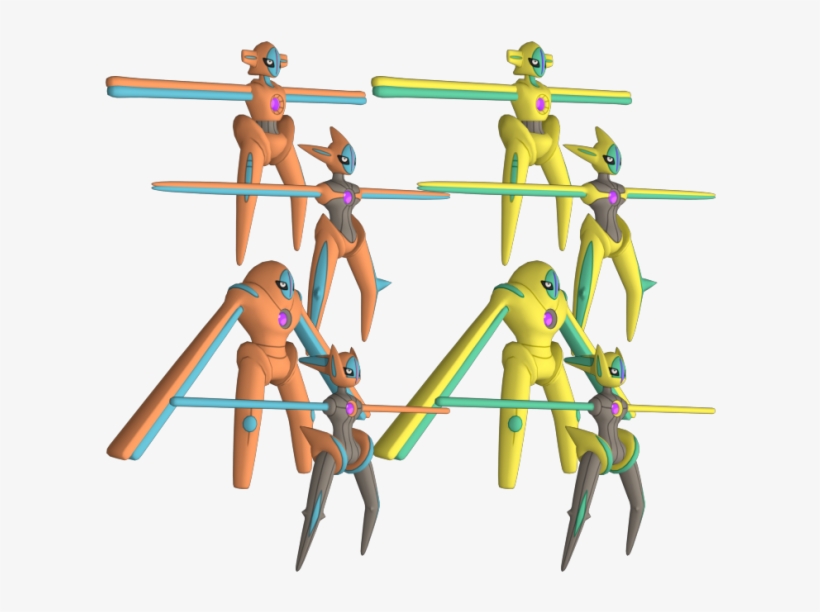 Deoxys 3d Model, transparent png #7361076