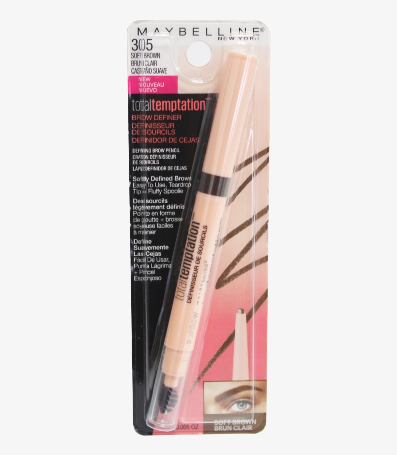 Delineador De Cejas Maybelline Total Temptation 305, transparent png #7362485