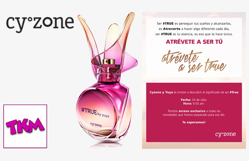Cyzone Y Tkm Te Invitamos Al Lanzamiento De True By, transparent png #7364173