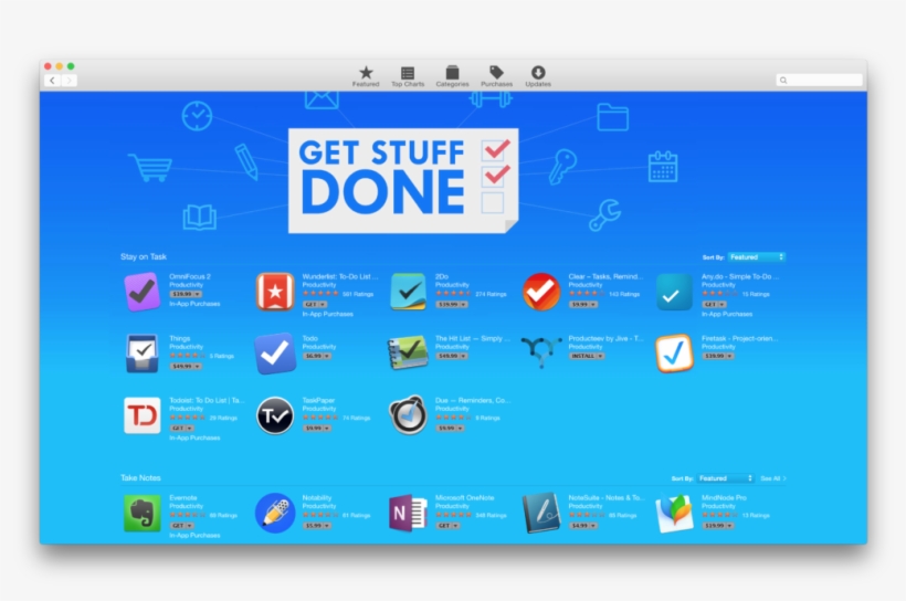 Apple App Store Get Stuff Done Productivity Hacking, transparent png #7365358