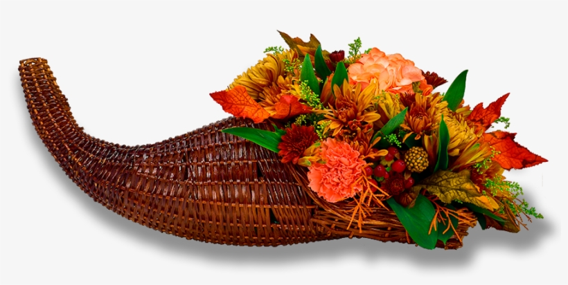 Horn O' Plenty Floral Cornucopia, transparent png #7366860