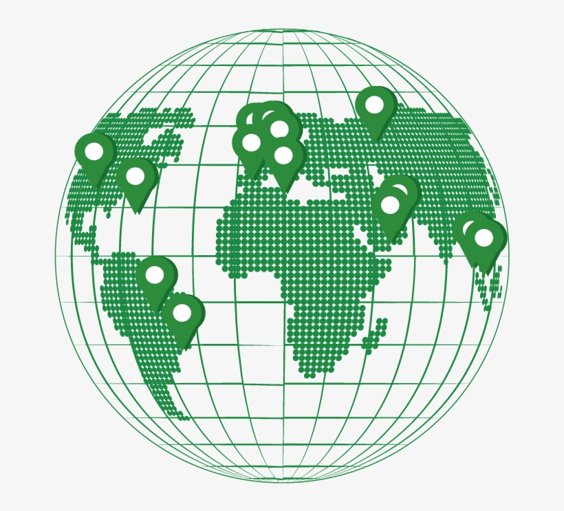 Globe Showing Countries Of Operation, transparent png #7367435