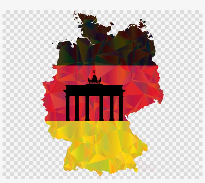 Art Map Of Germany Clipart Flag Of Germany, transparent png #7368450