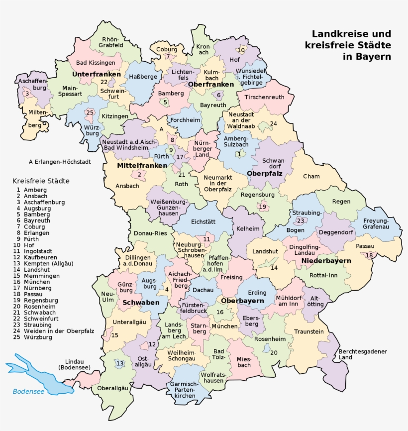 Bavaria Rail Map, transparent png #7369112