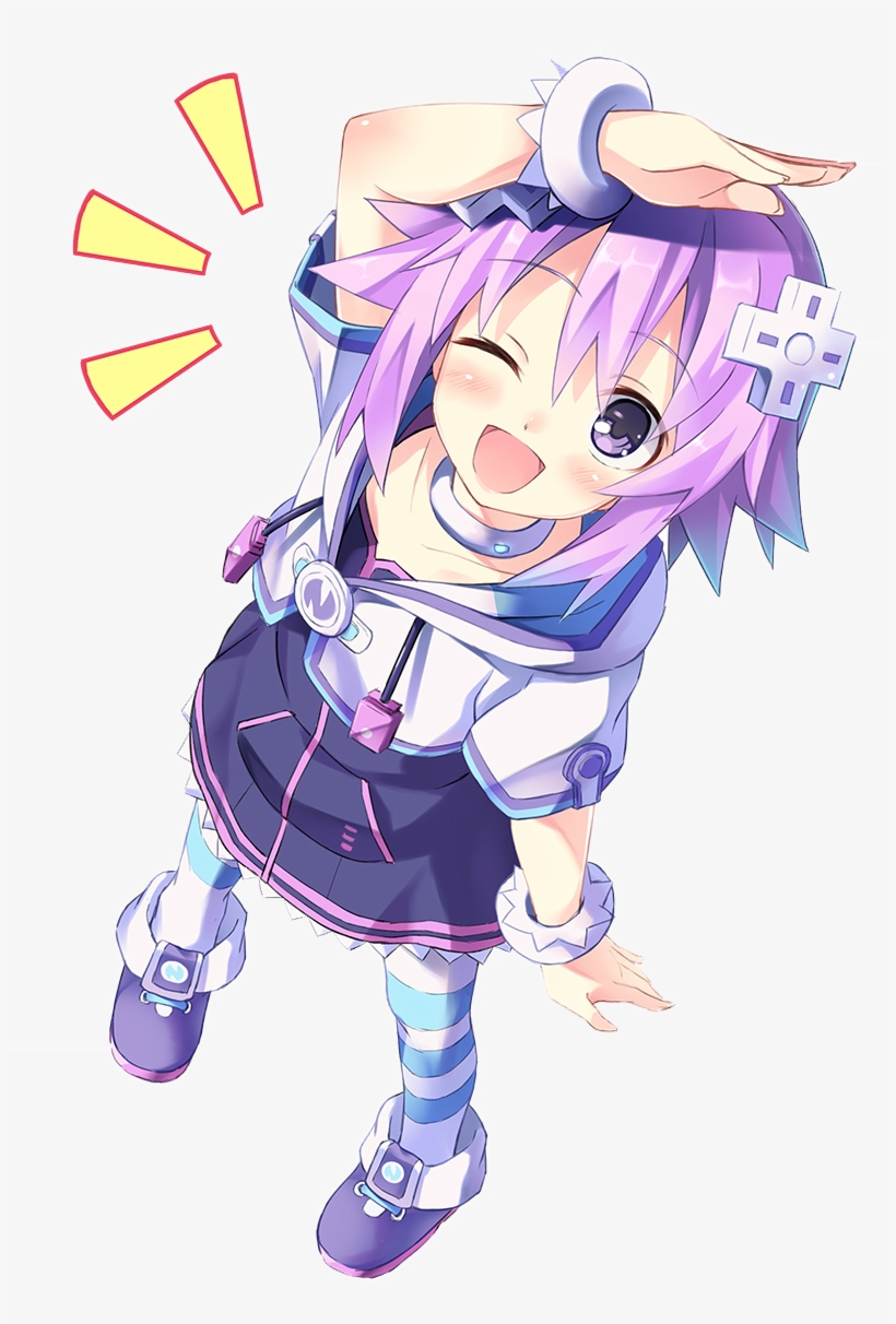 Neputūnu ネプテューヌ Pāpuru Hāto パープルハート About, transparent png #7369376