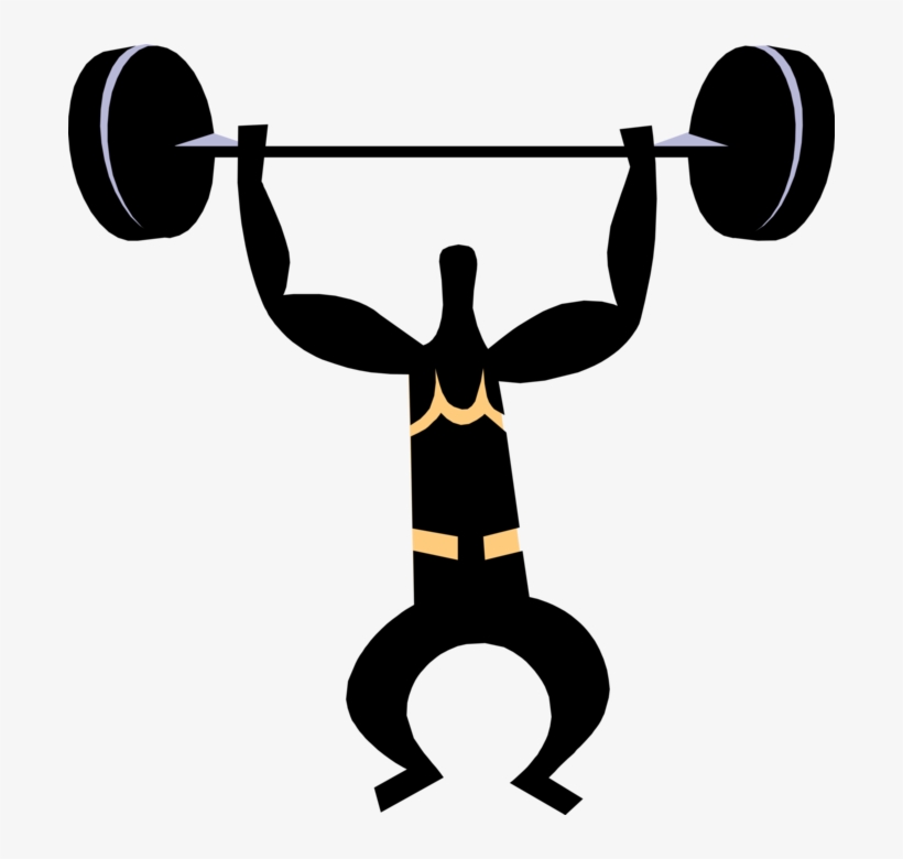 Royalty Free Download Weightlifter Lifts Weight Above, transparent png #7372362