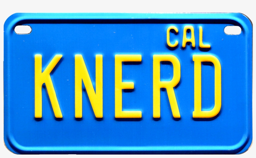 Knerd Prop Plate Movie Memorabilia From Knight Rider, transparent png #7373597
