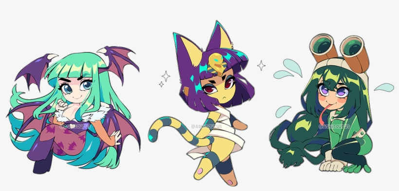 Morrigan, Ankha, & Froppy ♡, transparent png #7374753