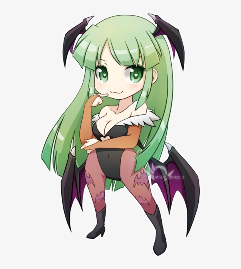 Chibi Morrigan By Qrullgx13, transparent png #7374817