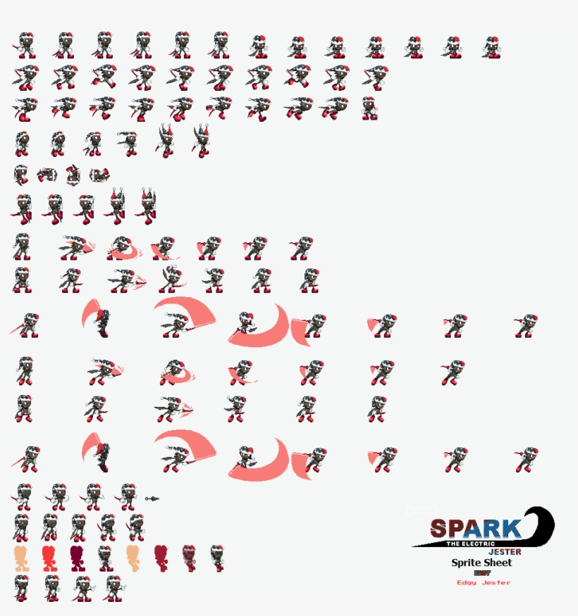 Sonic Sprite Sheet Transparent, HD Png Download , Transparent Png