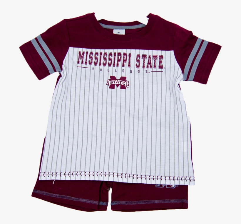 Toddler Striped Mississippi State Baseball Tee And, transparent png #7376717