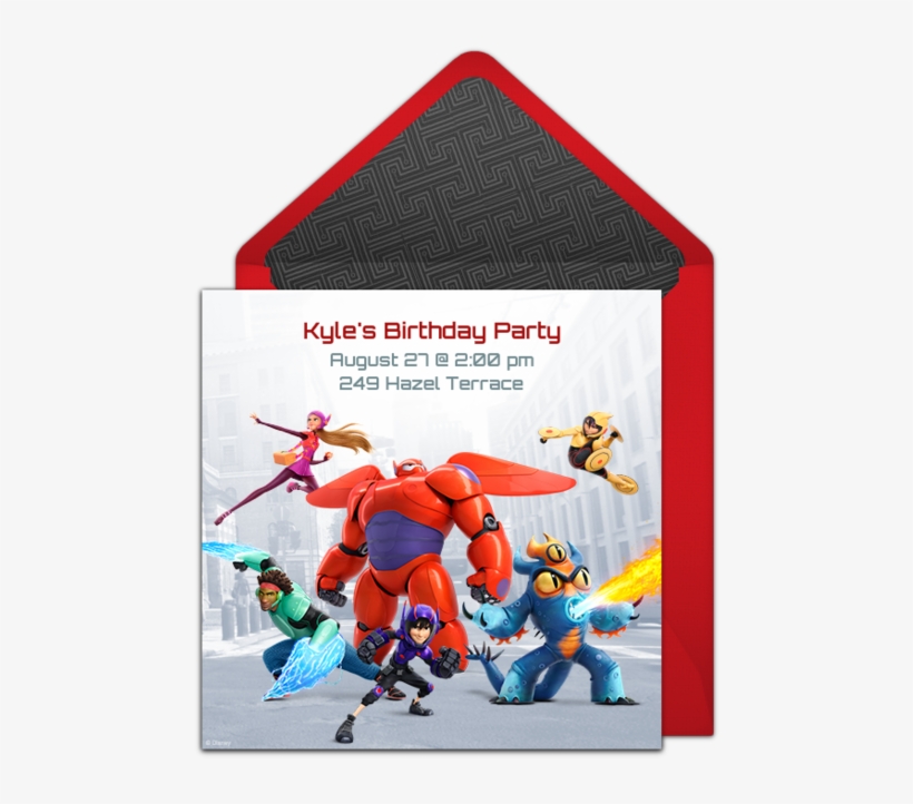 Big Hero 6 Online Invitation, transparent png #7376892