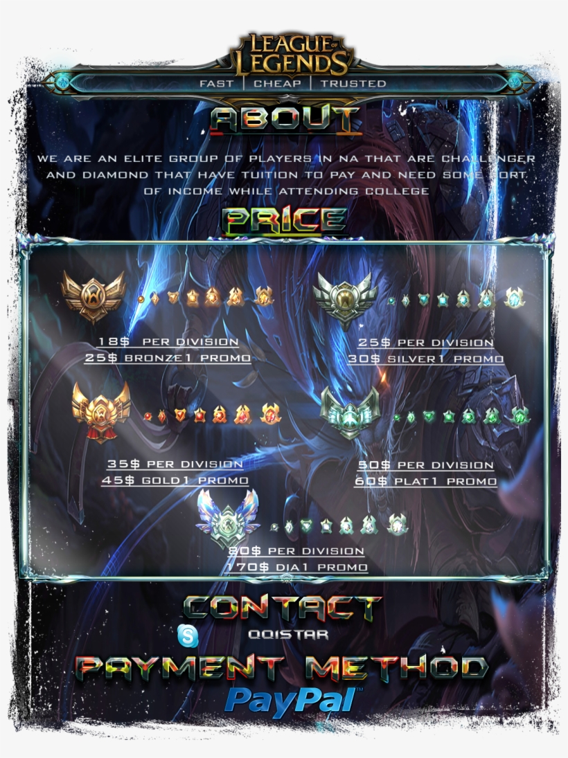 [na/lan] Dc's Elo Boosting, transparent png #7378578