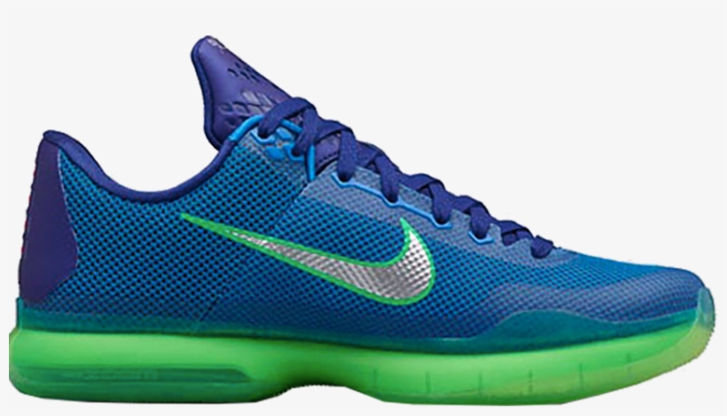 Kobe 10 'emerald City', transparent png #7381937