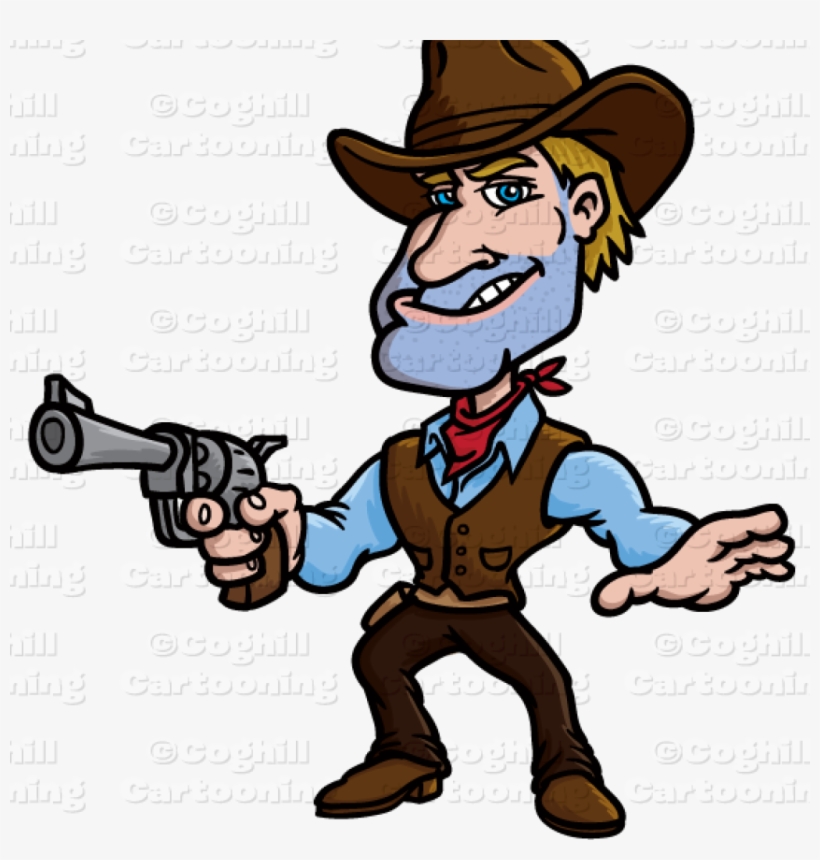 Free Cowboy Clipart Cartoon Gunslinger Cowboy Clip, transparent png #7383183