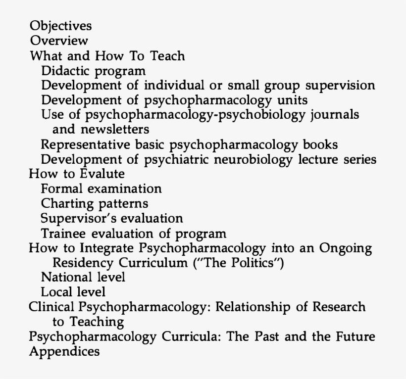 Outline Of The Model Curriculum, transparent png #7387282