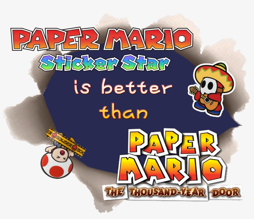 Paper Mario Games, transparent png #7389597