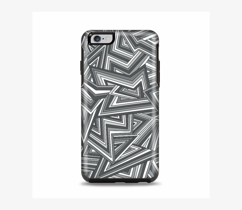 The Jagged Abstract Graytone Apple Iphone 6 Plus Otterbox, transparent png #7391229