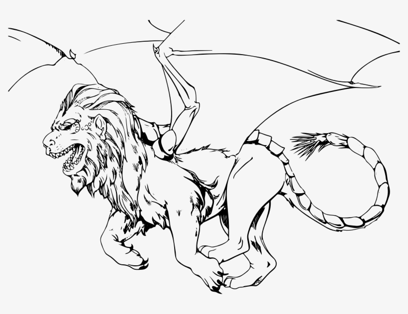 Manticore By Ladyofhats, transparent png #7391488
