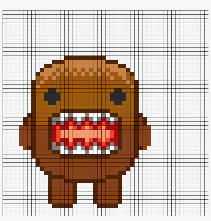 Domo Perler Bead Pattern / Bead Sprite, transparent png #7393187