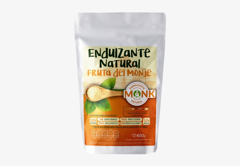 Monk, Endulzante Monk Fruit, 400g, transparent png #7394901
