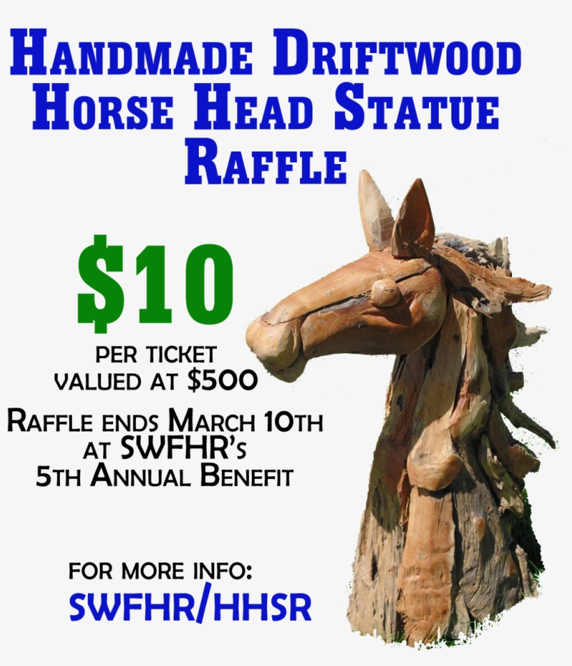 Driftwood Horse Head Statue Raffle, transparent png #7395354