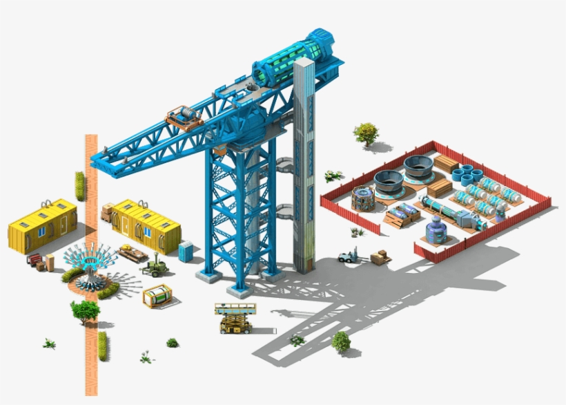 Construction Crane, transparent png #7396034