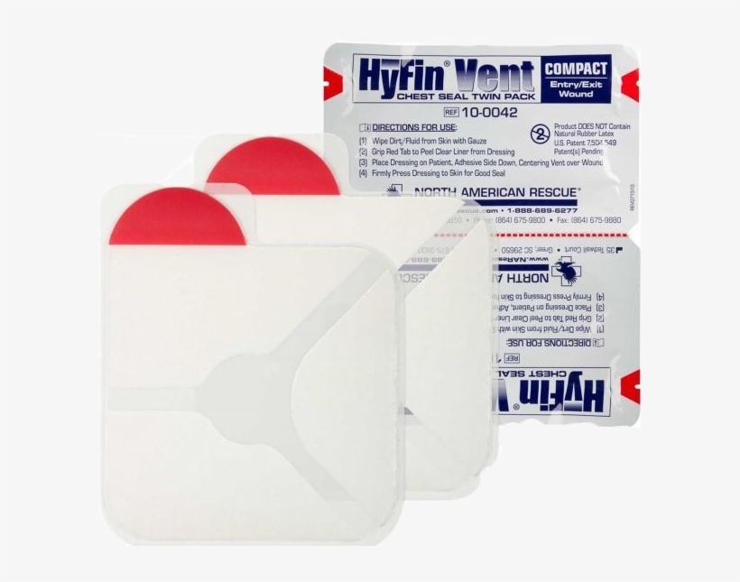 Nar Hyfin Vent Compact Chest Seal, transparent png #7396212