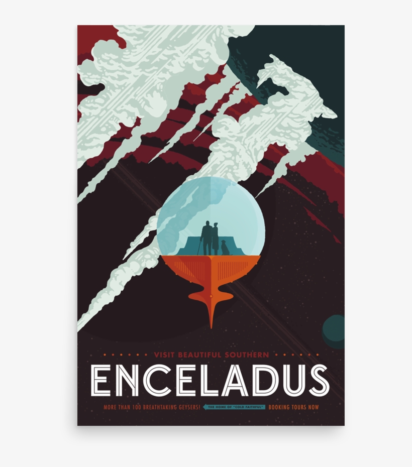 Nasa Visions Of The Future Red Poster Unframed, transparent png #7398810