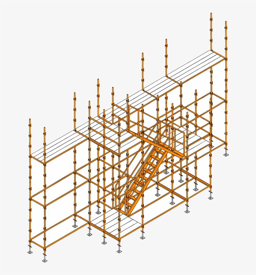 M-stage Access Scaffold, transparent png #7399576