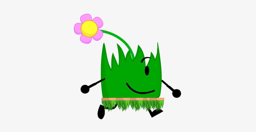 Flower Grassy Wearing A Hawaii Skirt - Bfdi Grassy Flower, transparent png #740231