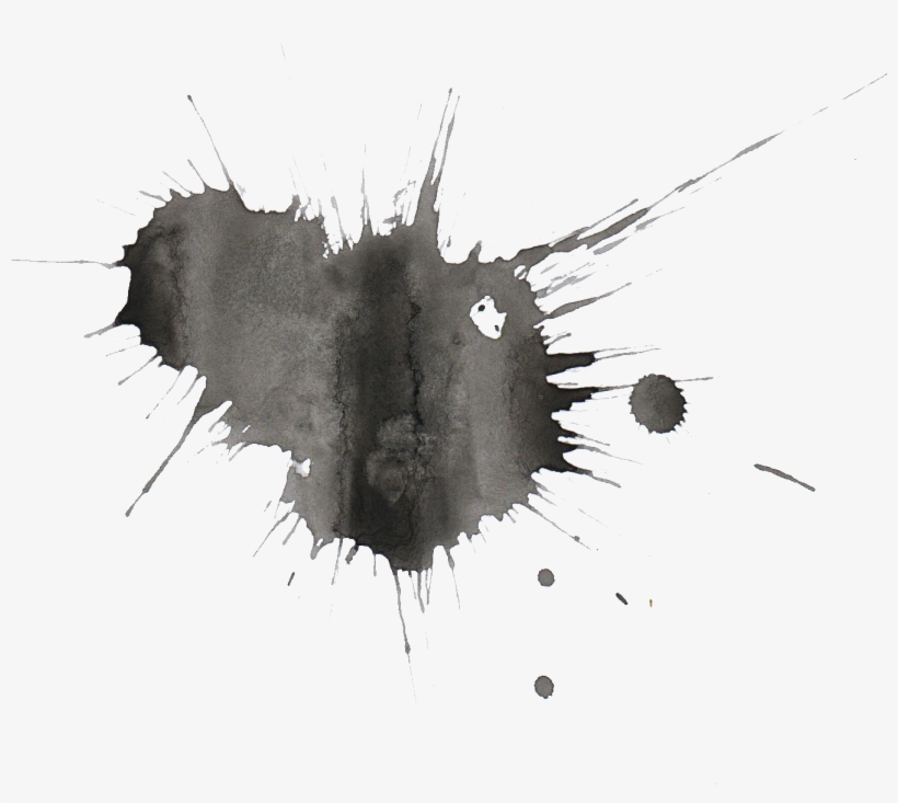 Black Watercolor Png Transparent Onlygfx Com - Sketch, transparent png #740323