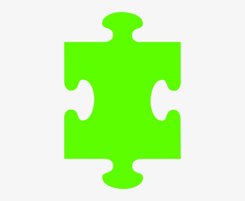 Autism Puzzle Piece Green, transparent png #740357