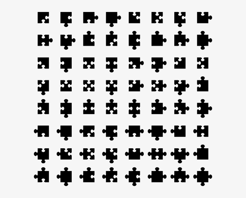 Free Vector Jigsaw Pieces Clip Art - Piece De Puzzle Tattoo, transparent png #740358