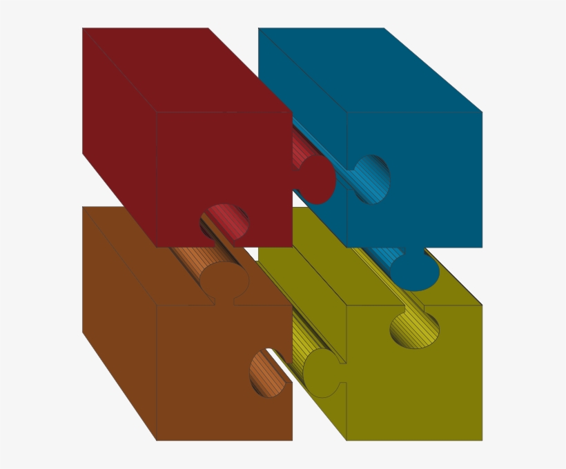 Puzzle Pieces 2 Png Clip Arts, transparent png #740565