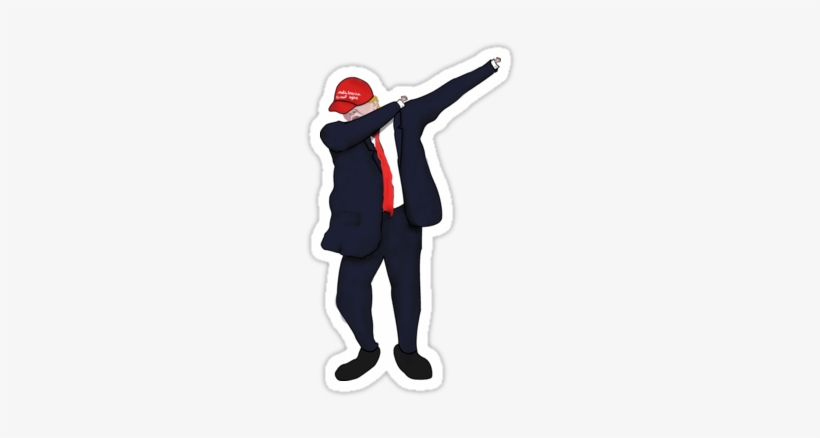 A Vector Drawn Image Of Donald J Trump Dabbing - Donald Trump Dabbing Shirts, transparent png #741300