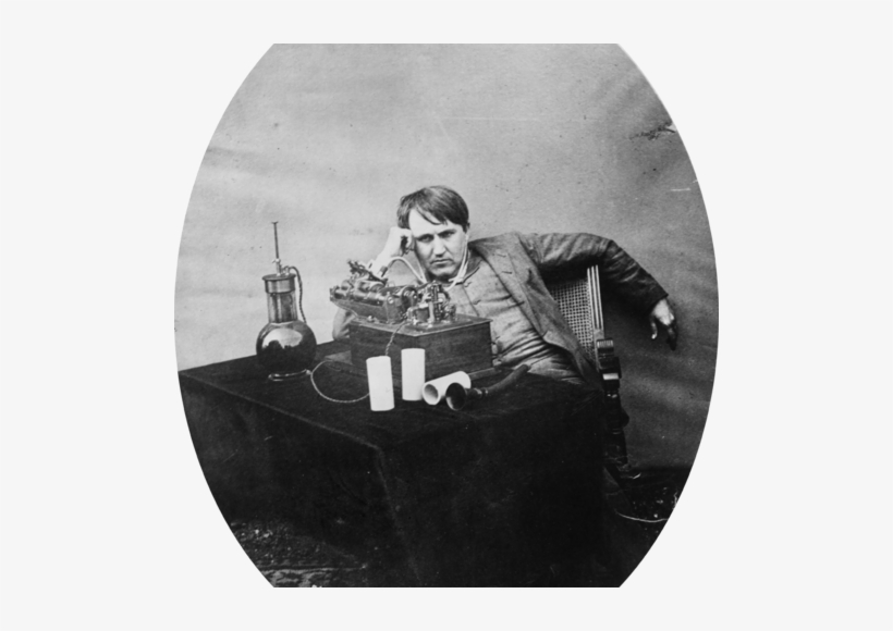 Thomas Edison As A Telegrapher, transparent png #741645