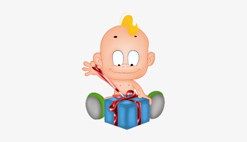 Cartoon Baby Gift - Cartoon Baby In Png, transparent png #741646