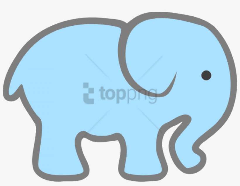 Free Clip Art Baby Boy - Elephant Clip Art, transparent png #741893