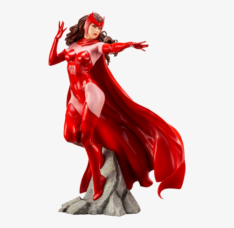Marvel Statue Scarlet Witch - Kotobukiya Scarlet Witch, transparent png #742013